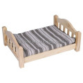 Plush mat wooden pet bed for cat dog